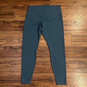 Lululemon align Leggings Blue Women 14 High Rise Yoga Loungewear Minimalist